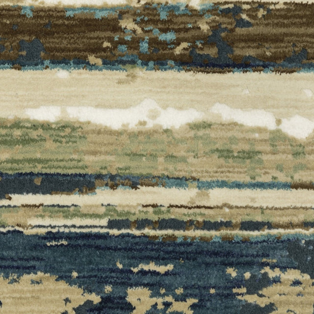 Oriental Weavers Sphinx Reed Re02A Beige/ Blue Rug.