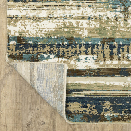 Oriental Weavers Sphinx Reed Re02A Beige/ Blue Rug.
