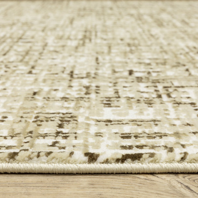 Oriental Weavers Sphinx Reed Re03A Ivory/ Brown Rug.