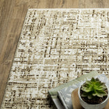 Oriental Weavers Sphinx Reed Re03A Ivory/ Brown Rug.