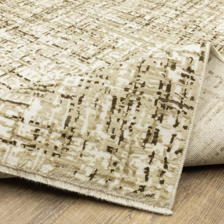 Oriental Weavers Sphinx Reed Re03A Ivory/ Brown Rug.