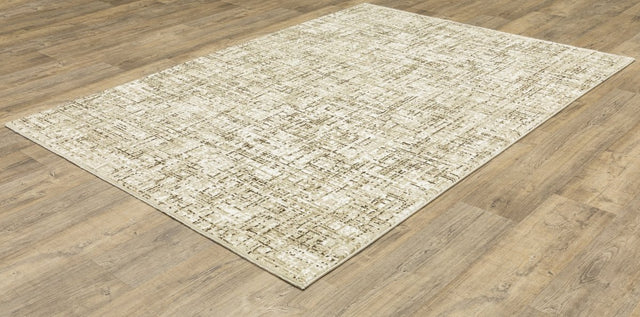 Oriental Weavers Sphinx Reed Re03A Ivory/ Brown Rug.