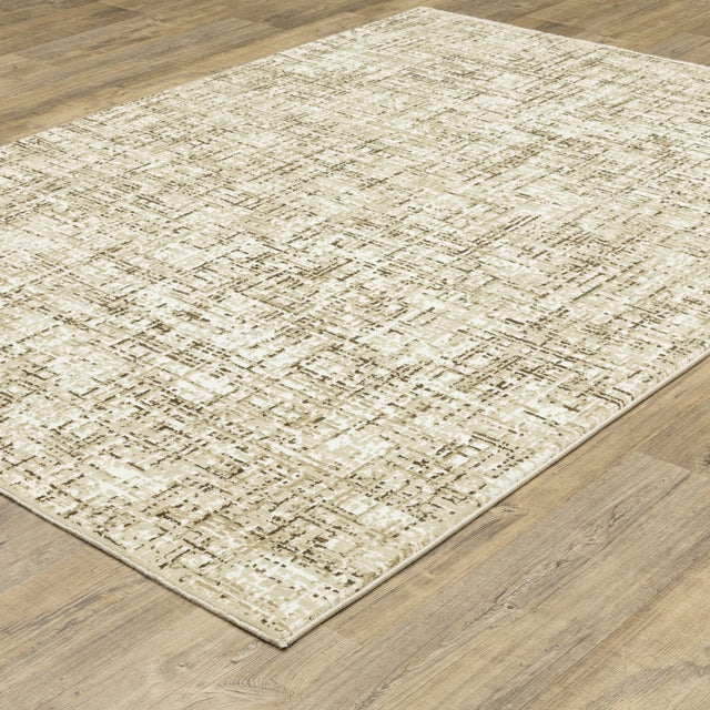 Oriental Weavers Sphinx Reed Re03A Ivory/ Brown Rug.