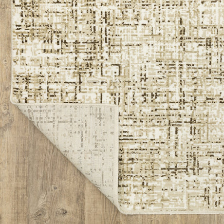 Oriental Weavers Sphinx Reed Re03A Ivory/ Brown Rug.