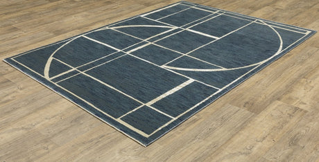 Oriental Weavers Sphinx Reed Re04B Blue/ Ivory Rug.