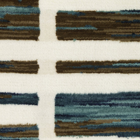 Oriental Weavers Sphinx Reed Re05A Ivory/ Blue Rug.