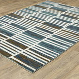 Oriental Weavers Sphinx Reed Re05A Ivory/ Blue Rug.