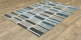 Oriental Weavers Sphinx Reed Re05A Ivory/ Blue Rug.