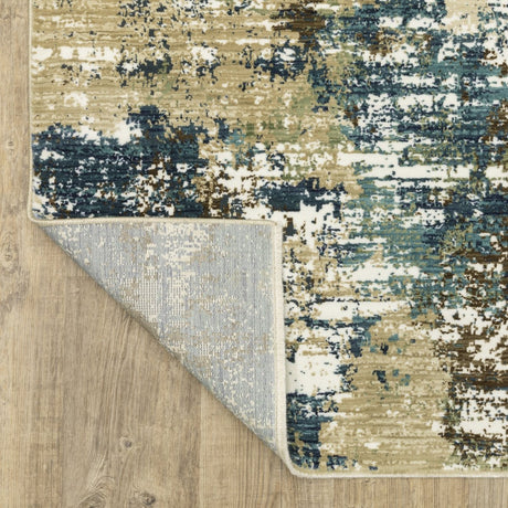 Oriental Weavers Sphinx Reed Re06A Blue/ Green Rug.