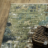 Oriental Weavers Sphinx Reed Re06A Blue/ Green Rug.