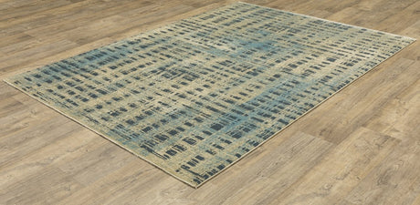 Oriental Weavers Sphinx Reed Re07B Beige/ Blue Rug.