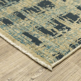 Oriental Weavers Sphinx Reed Re07B Beige/ Blue Rug.