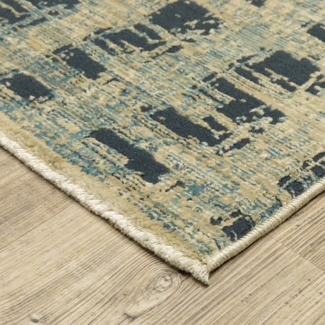 Oriental Weavers Sphinx Reed Re07B Beige/ Blue Rug.