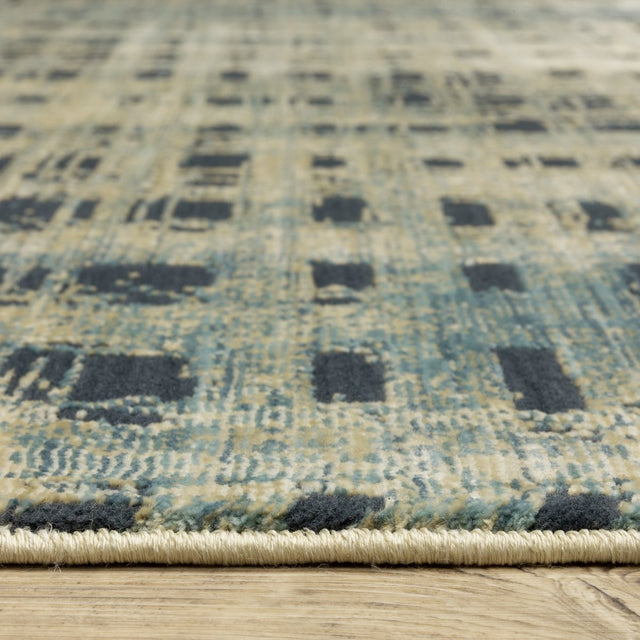 Oriental Weavers Sphinx Reed Re07B Beige/ Blue Rug.