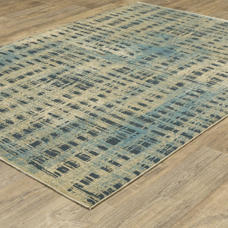 Oriental Weavers Sphinx Reed Re07B Beige/ Blue Rug.