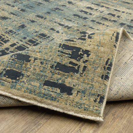 Oriental Weavers Sphinx Reed Re07B Beige/ Blue Rug.