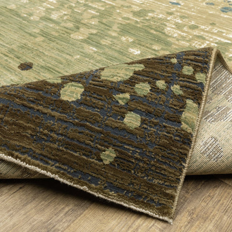 Oriental Weavers Sphinx Reed Re08A Blue/ Green Rug.