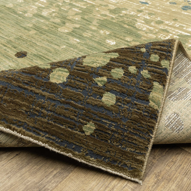 Oriental Weavers Sphinx Reed Re08A Blue/ Green Rug.