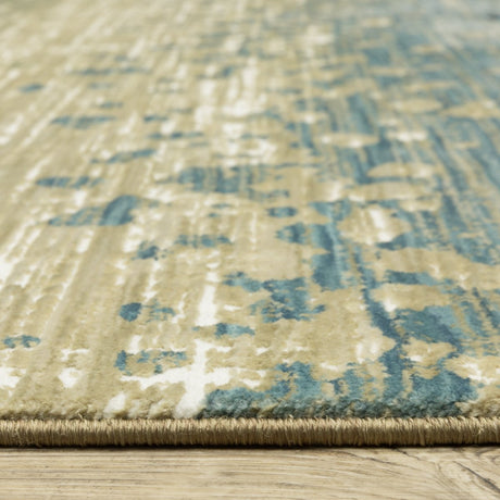 Oriental Weavers Sphinx Reed Re08A Blue/ Green Rug.
