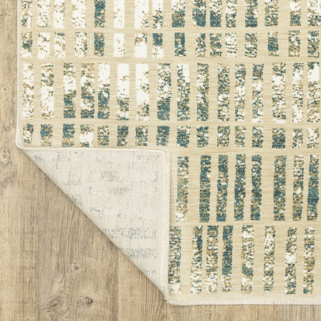 Oriental Weavers Sphinx Reed Re12W Ivory/ Blue Rug.
