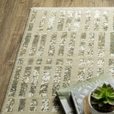 Oriental Weavers Sphinx Reed Re12W Ivory/ Blue Rug.