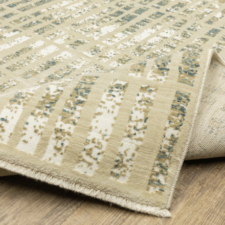 Oriental Weavers Sphinx Reed Re12W Ivory/ Blue Rug.