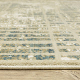 Oriental Weavers Sphinx Reed Re12W Ivory/ Blue Rug.