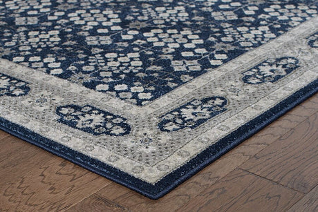 Oriental Weavers Sphinx Richmond 119B3 Navy / Grey Rugs.