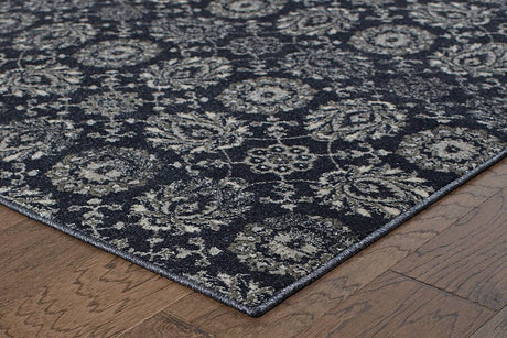 Oriental Weavers Sphinx Richmond 214H3 Navy / Grey Rugs.