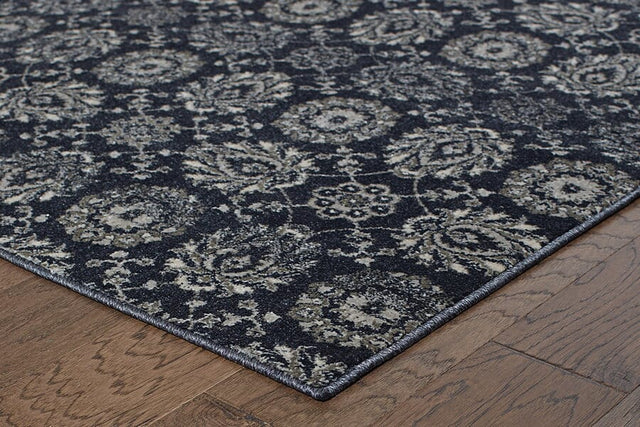 Oriental Weavers Sphinx Richmond 214H3 Navy / Grey Rugs.