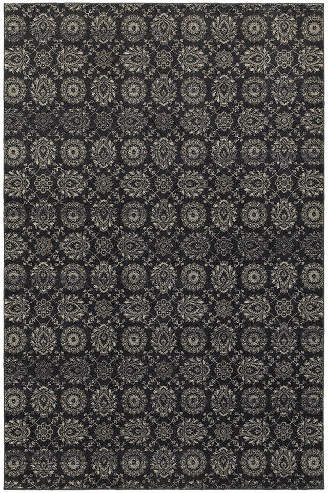 Oriental Weavers Sphinx Richmond 214H3 Navy / Grey Rugs.