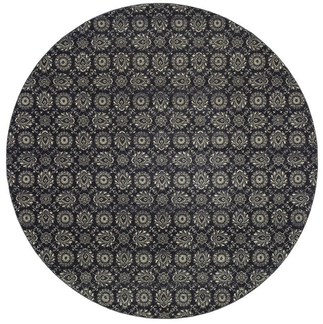 Oriental Weavers Sphinx Richmond 214H3 Navy / Grey Rugs.