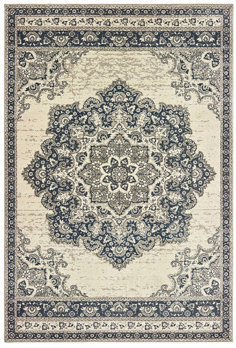 Oriental Weavers Sphinx Richmond 5504I Ivory / Navy Rugs.