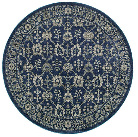 Oriental Weavers Sphinx Richmond 8020K Navy / Grey Rugs.