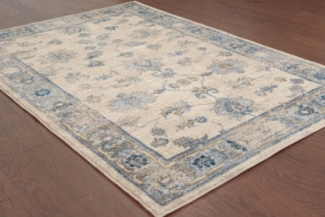 Oriental Weavers Sphinx Sedona 5171C Ivory / Blue Rugs.