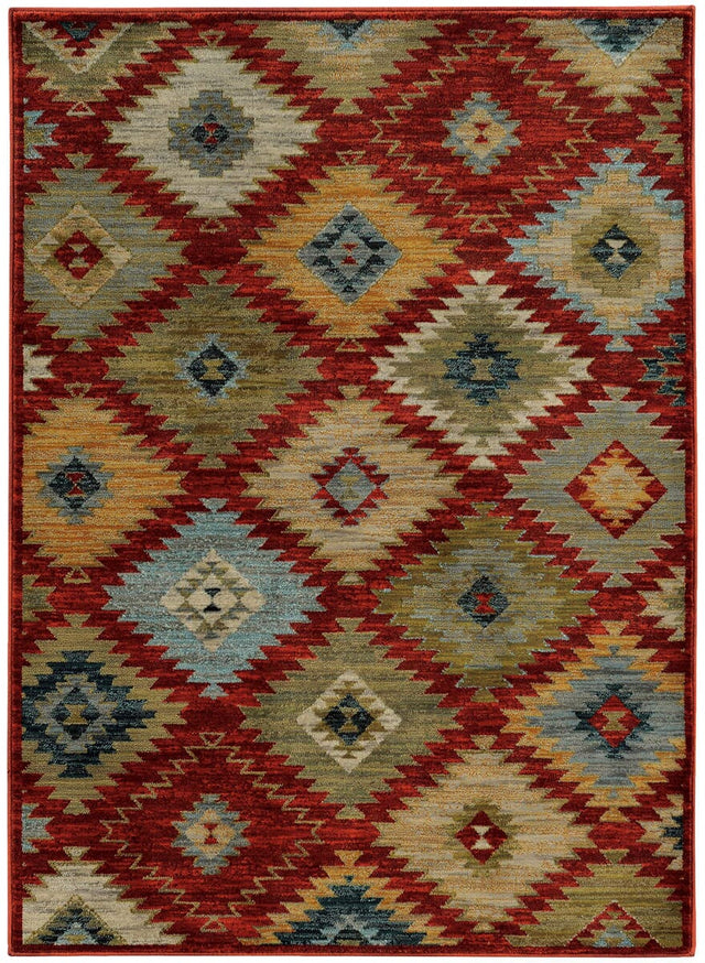 Oriental Weavers Sphinx Sedona 5936D Red / Multi Rugs.