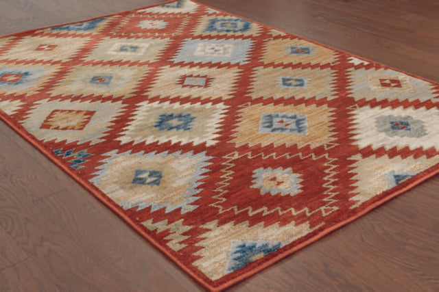 Oriental Weavers Sphinx Sedona 5936D Red / Multi Rugs.