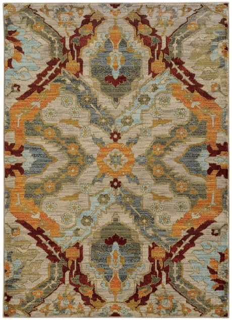 Oriental Weavers Sphinx Sedona 6357A Beige / Orange Rugs.