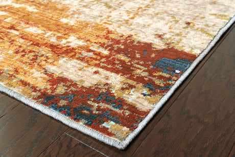 Oriental Weavers Sphinx Sedona 6365A Blue / Red Rugs.