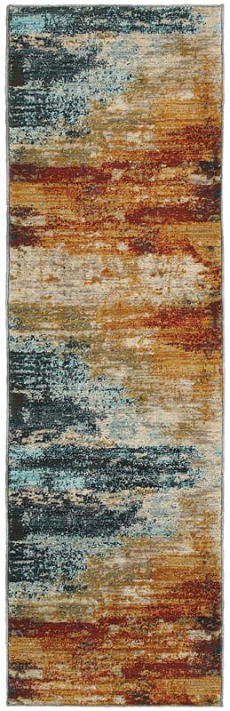 Oriental Weavers Sphinx Sedona 6365A Blue / Red Rugs.