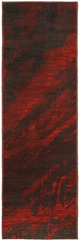 Oriental Weavers Sphinx Sedona 6367B Red / Charcoal Rugs.