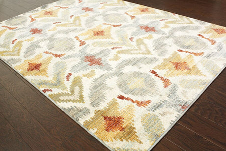 Oriental Weavers Sphinx Sedona 6371C Ivory / Grey Rugs.