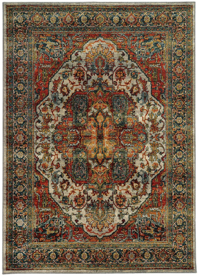 Oriental Weavers Sphinx Sedona 6382B Red / Multi Rugs.