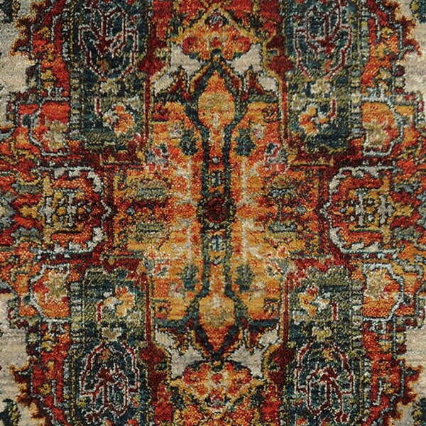 Oriental Weavers Sphinx Sedona 6382B Red / Multi Rugs.