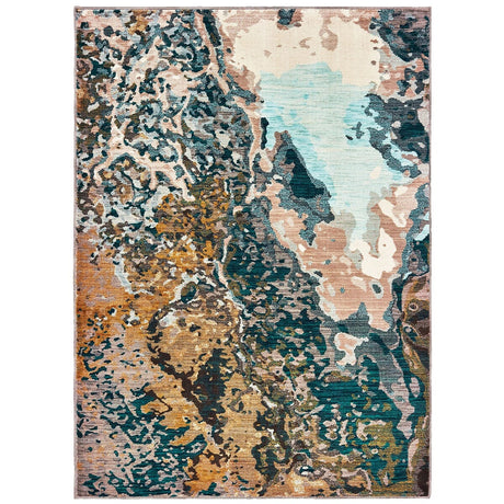 Oriental Weavers Sphinx Sedona 9490B Blue / Gold Rugs.