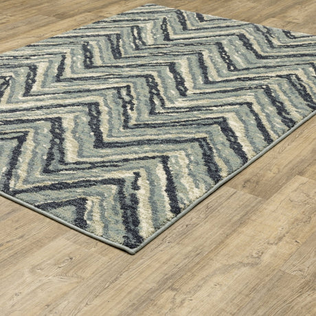 Oriental Weavers Sphinx Seneca Se03A Blue/ Ivory Rugs.