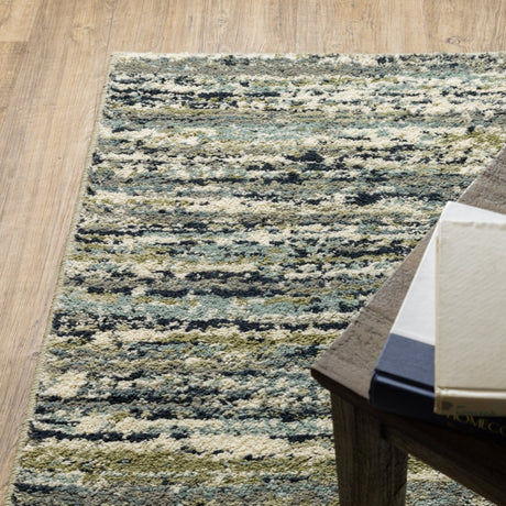 Oriental Weavers Sphinx Seneca Se04A Blue/ Green Rugs.