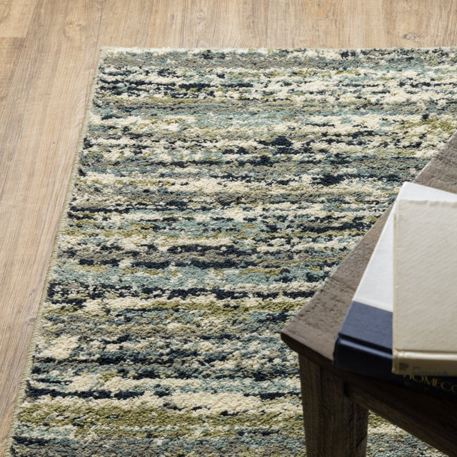 Oriental Weavers Sphinx Seneca Se04A Blue/ Green Rugs.