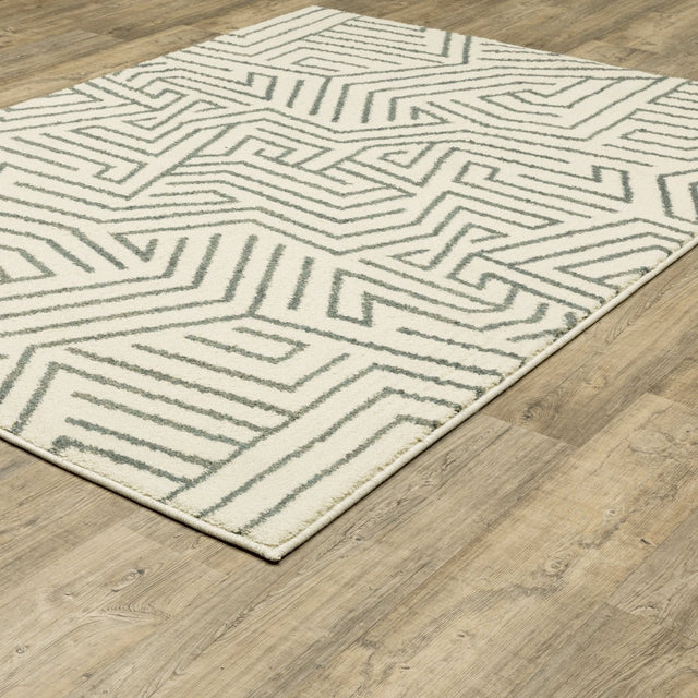 Oriental Weavers Sphinx Seneca Se08A Beige/ Grey Rugs.
