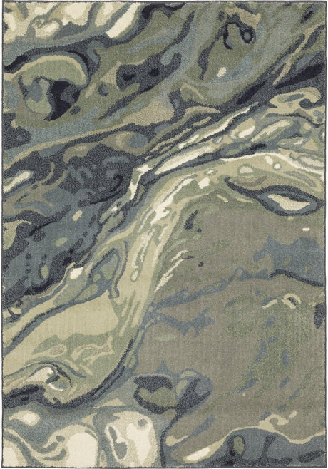 Oriental Weavers Sphinx Seneca Se10A Blue/ Green Rugs.